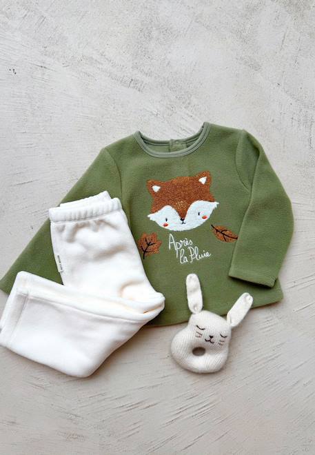 Garçon-Pyjama, surpyjama-Pyjama enfant 2 pièces en polaire ginkgo