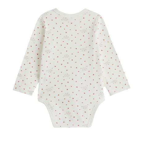Lot de 2 bodies bébé manches longues ouverture croisée doucette Rose 4 - vertbaudet enfant 