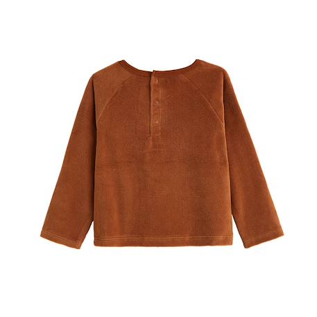 Pyjama enfant 2 pièces en velours moka Marron 5 - vertbaudet enfant 