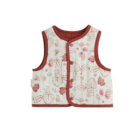 Veste sans manches enfant réversible en coton matelassé léa Rose 2 - vertbaudet enfant 