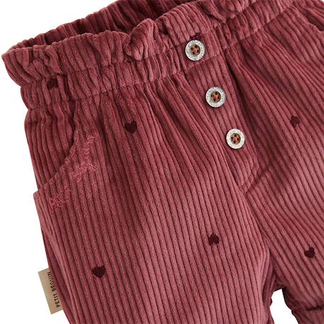 Short enfant en velours côtelé aimée Bordeaux 4 - vertbaudet enfant 