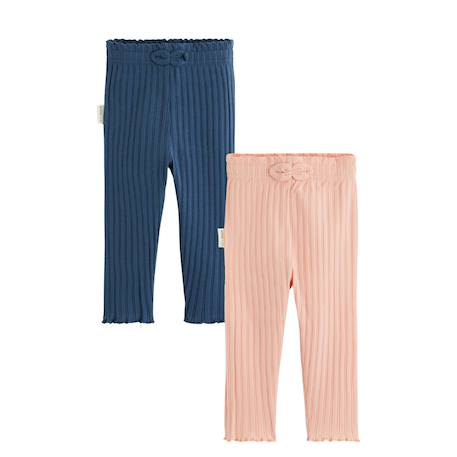 Lot de 2 leggings enfant côtelés dina Rose 2 - vertbaudet enfant 
