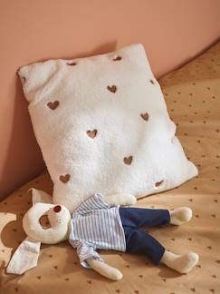 -Coussin en bouclette coeur