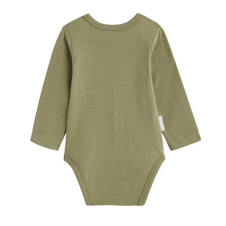 Lot de 2 bodies bébé manches longues ginkgo Vert 3 - vertbaudet enfant 