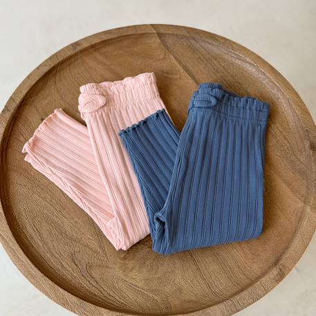 Lot de 2 leggings enfant côtelés dina Rose 5 - vertbaudet enfant 