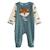 Pyjama bébé en velours ginkgo Vert 2 - vertbaudet enfant 