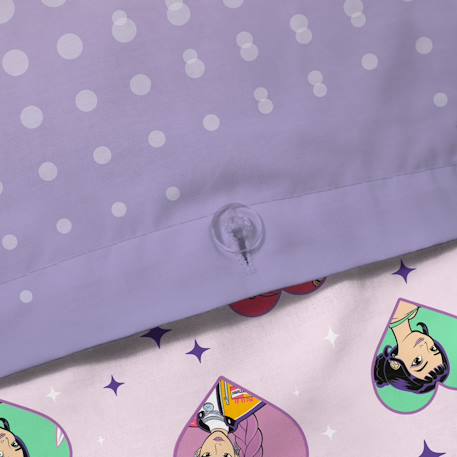Parure de lit imprimée 100% coton, kpop demon hunters heart Rose 5 - vertbaudet enfant 