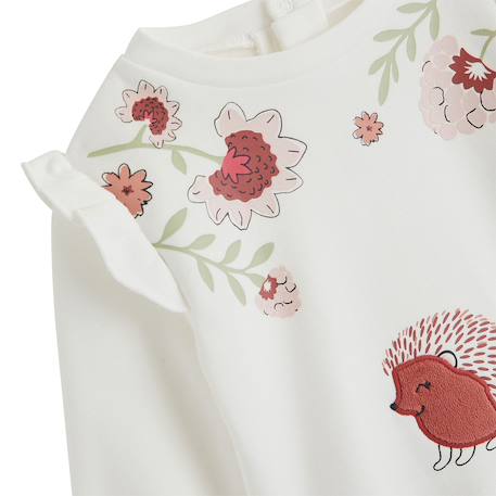 Ensemble bébé sweat et pantalon en molleton harmony Rose 3 - vertbaudet enfant 