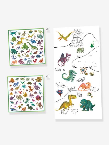 160 stickers Dinosaures VERT 2 - vertbaudet enfant 