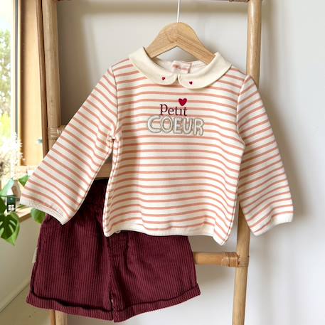 Short enfant en velours côtelé aimée Bordeaux 6 - vertbaudet enfant 
