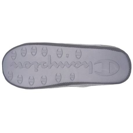 Chaussons mules suédine ultra confort moelleux souple et lavable Gris chiné clair+Noir 4 - vertbaudet enfant 