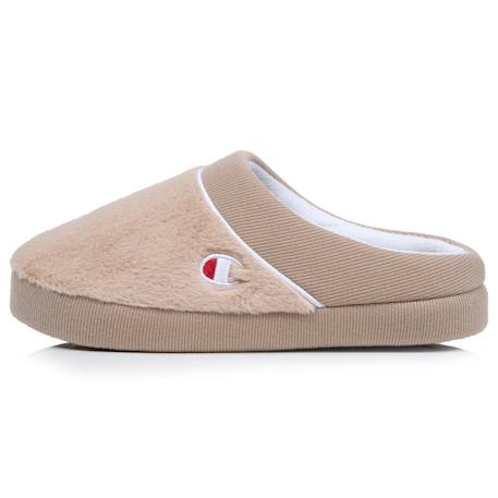 Chaussons mules immitation fourure doux pantoufle confortable lavable Beige+Noir+Rouge 3 - vertbaudet enfant 