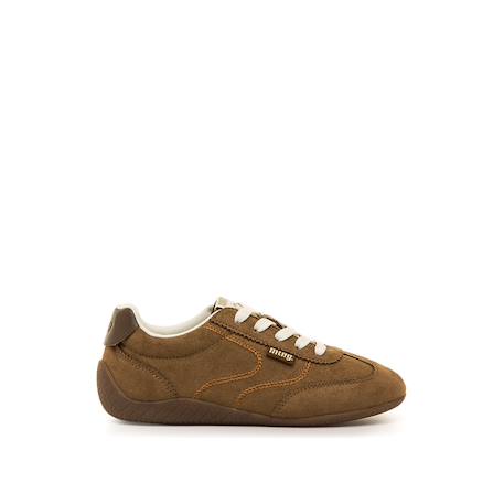 Sneakers filles synthétique lacets Beige+Brown+White 3 - vertbaudet enfant 