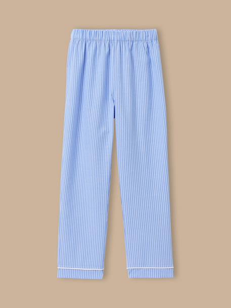 Pyjama grand-père rayé garçon Rayure bleu/ecru 4 - vertbaudet enfant 