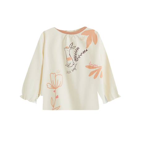 Lot de 2 t-shirts enfant manches longues aimée Ecru 5 - vertbaudet enfant 