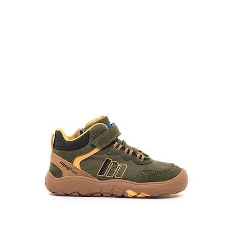 Bottines garçon synthétique fermeture éclair barefoot Green 1 - vertbaudet enfant 