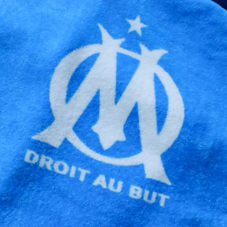 Serviette de bain et de plage imprimée 100% coton, om curve Bleu 2 - vertbaudet enfant 