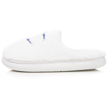 Chaussons mules sherpa stylé et chaud confort douillets et moelleux Ivoire+Vert d'eau 3 - vertbaudet enfant 