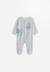 Pyjama bébé en velours ebana Gris 1 - vertbaudet enfant 