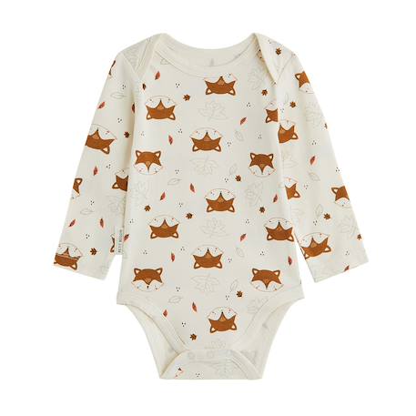 Lot de 2 bodies bébé manches longues ginkgo Vert 5 - vertbaudet enfant 