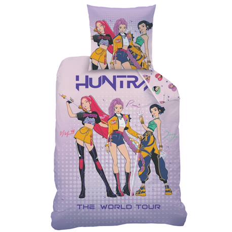 Parure de lit imprimée 100% coton, kpop demon hunters heart Rose 3 - vertbaudet enfant 