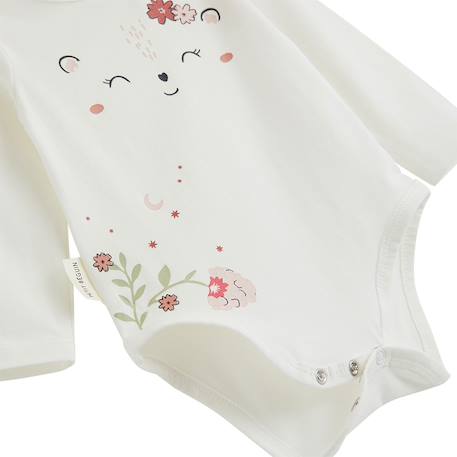 Lot de 2 bodies bébé manches longues harmony Ecru 3 - vertbaudet enfant 