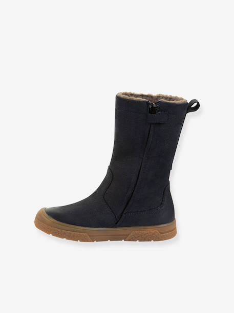 Filles Bottes PULSE TEX STAR BOOTS WOOL Froddo bleu foncé+bordeaux+noir 3 - vertbaudet enfant 