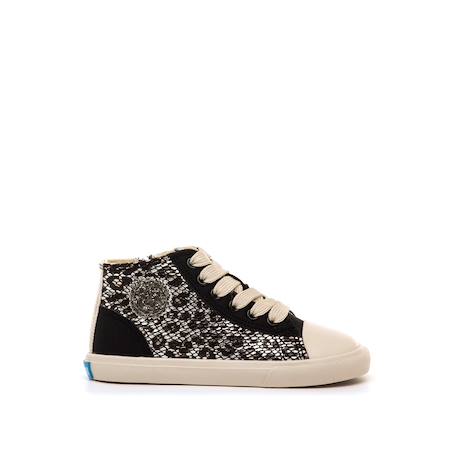 Sneakers filles synthétique fermeture éclair barefoot Black 1 - vertbaudet enfant 