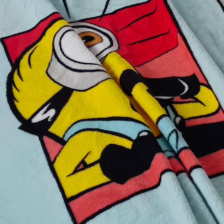 Plaid polaire imprimé, les minions oups Bleu 3 - vertbaudet enfant 
