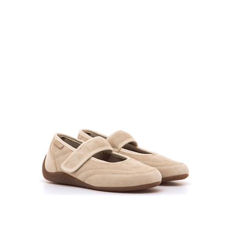 Chaussures filles synthétique fermeture adhésive Beige 5 - vertbaudet enfant 