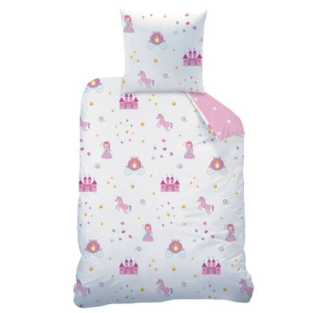 Parure de lit imprimée 100% coton, merveille Rose 3 - vertbaudet enfant 