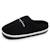 Chaussons mules suédine ultra confort moelleux souple et lavable Gris chiné clair+Noir 7 - vertbaudet enfant 