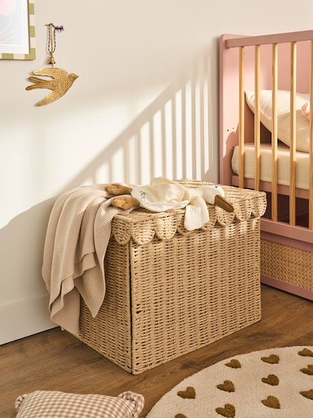 Panier de rangement XL malle en corde de papier FESTON ficelle 1 - vertbaudet enfant 
