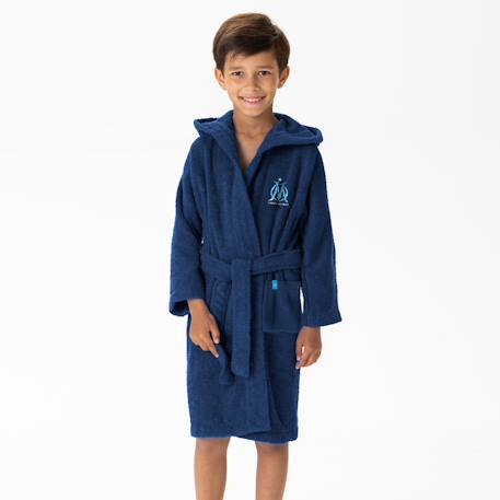Garçon-Vêtements de sport-Peignoir enfant brodé 100% coton, om ruban