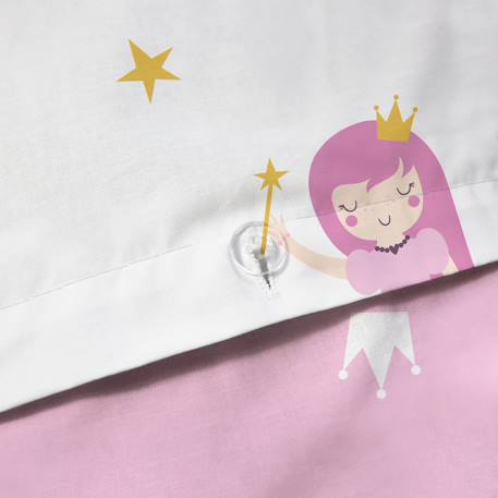 Parure de lit imprimée 100% coton, merveille Rose 5 - vertbaudet enfant 
