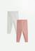 Lot de 2 leggings enfant côtelés cléo Rose 1 - vertbaudet enfant 