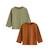 Lot de 2 t-shirts enfant manches longues ginkgo Vert 2 - vertbaudet enfant 