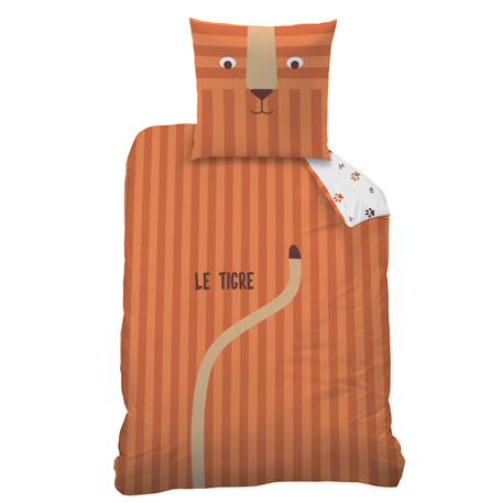 Parure de lit imprimée 100% coton, tigri Caramel 3 - vertbaudet enfant 