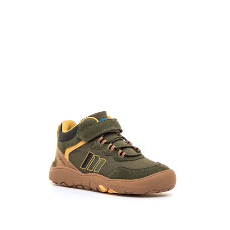 Bottines garçon synthétique fermeture éclair barefoot Green 2 - vertbaudet enfant 