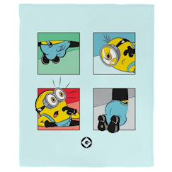 Linge de maison et décoration-Linge de lit enfant-Plaid polaire imprimé, les minions oups