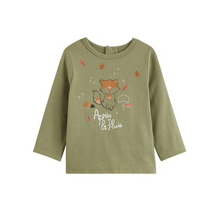 Lot de 2 t-shirts bébé manches longues ginkgo Vert 6 - vertbaudet enfant 