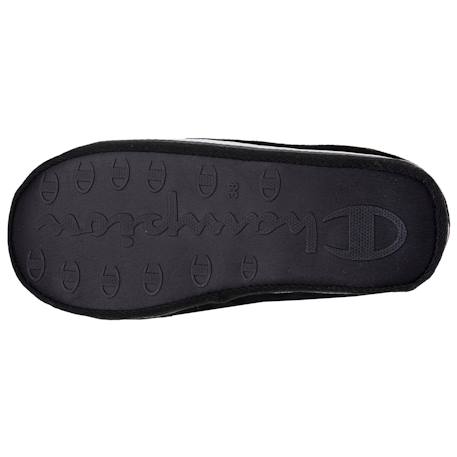 Chaussons mules suédine ultra confort moelleux souple et lavable Gris chiné clair+Noir 10 - vertbaudet enfant 
