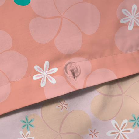 Parure de lit imprimée 100% coton, disney home vaiana fleur Rose 5 - vertbaudet enfant 