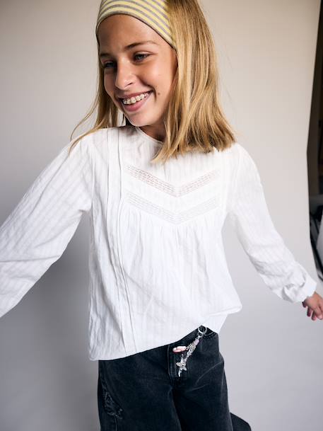 Fille-Chemise, blouse, tunique-Blouse fille