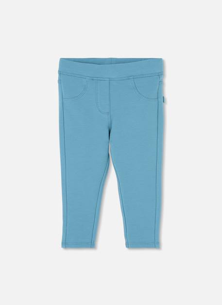 Pantalon fille en molleton Bleu 2 - vertbaudet enfant 
