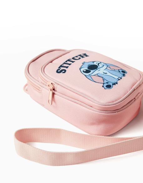 Sac téléphone avec imprimé stitch et bandoulière réglable Rose 4 - vertbaudet enfant 