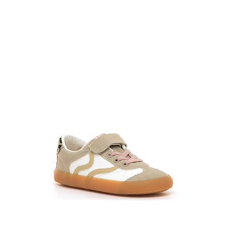 Sneakers filles synthétique lacets barefoot Pink+White 6 - vertbaudet enfant 