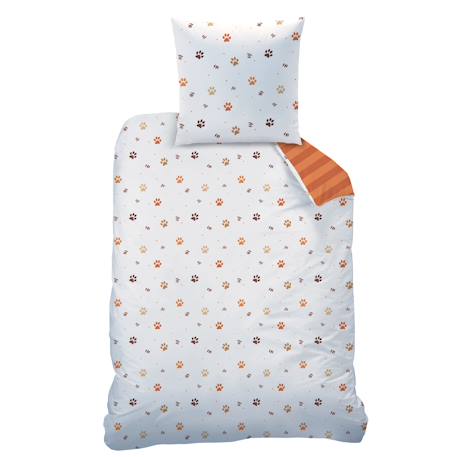 Parure de lit imprimée 100% coton, tigri Caramel 4 - vertbaudet enfant 