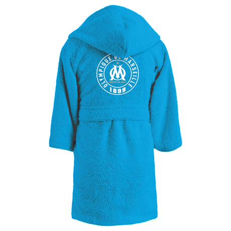 Peignoir enfant brodé à capuche 100% coton, om 1899 Bleu 5 - vertbaudet enfant 
