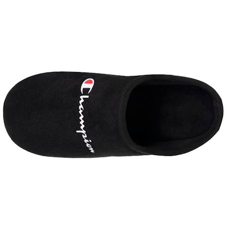 Chaussons mules suédine ultra confort moelleux souple et lavable Gris chiné clair+Noir 8 - vertbaudet enfant 